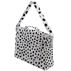 Black And White Seamless Cheetah Spots Box Up Messenger Bag