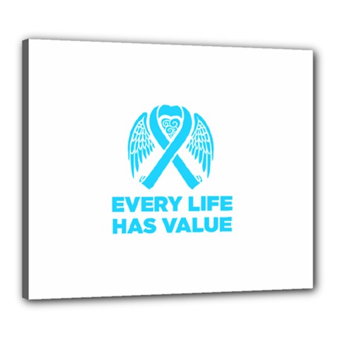 Child Abuse Prevention Support  Canvas 24  X 20  (stretched) by artjunkie