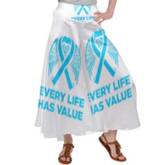 Child Abuse Prevention Support  Satin Palazzo Pants by artjunkie