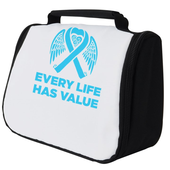 Child Abuse Prevention Support  Full Print Travel Pouch (Big)