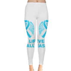 Child Abuse Prevention Support  Leggings  by artjunkie