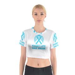 Child Abuse Prevention Support  Cotton Crop Top