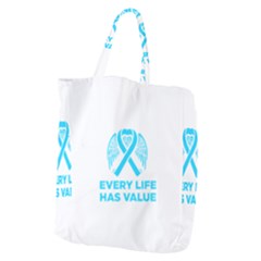 Child Abuse Prevention Support  Giant Grocery Tote by artjunkie