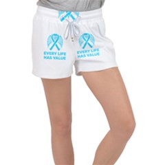 Child Abuse Prevention Support  Velour Lounge Shorts by artjunkie