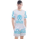 Child Abuse Prevention Support  Men s Mesh Tee and Shorts Set View1