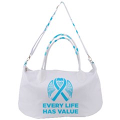 Child Abuse Prevention Support  Removal Strap Handbag by artjunkie