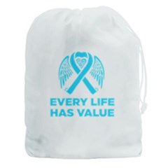 Child Abuse Prevention Support  Drawstring Pouch (3xl) by artjunkie