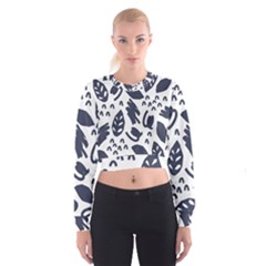 Orchard Leaves Cropped Sweatshirt by andStretch