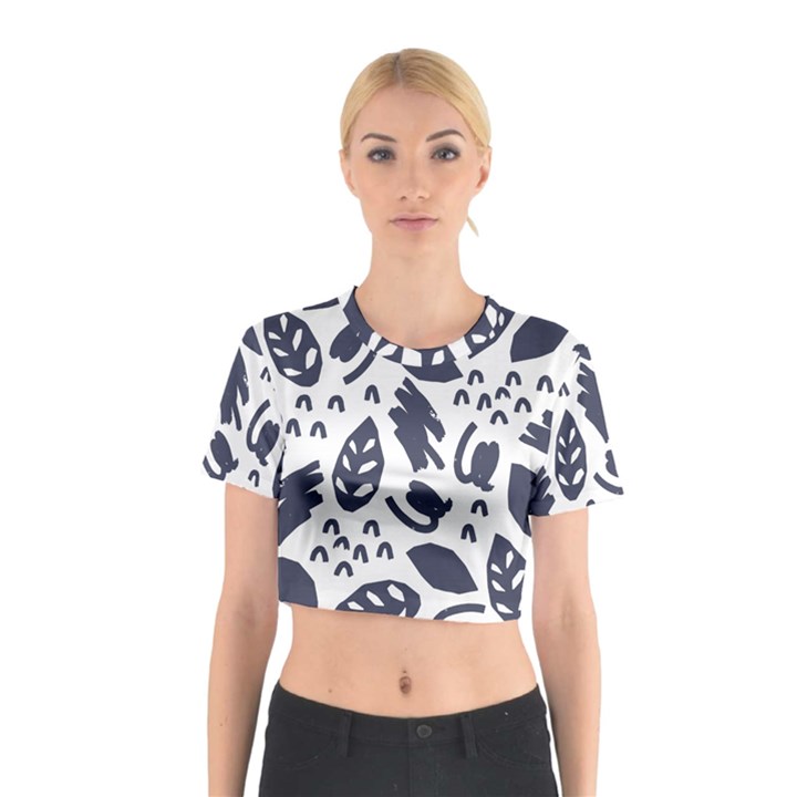 Orchard Leaves Cotton Crop Top