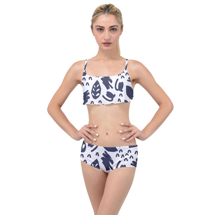 Orchard Leaves Layered Top Bikini Set