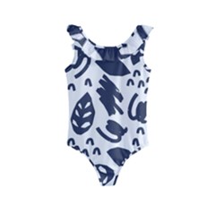 Orchard Leaves Kids  Frill Swimsuit