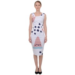 Watermelon Slice Sleeveless Pencil Dress by andStretch