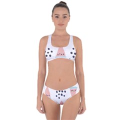 Watermelon Slice Criss Cross Bikini Set by andStretch