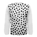  Black And White Seamless Cheetah Spots Men s Long Sleeve Tee View2