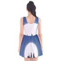 Boat Silhouette Moon Sailing Scoop Neck Skater Dress View2