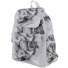 Cat Drawing Art Top Flap Backpack by HermanTelo