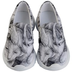 Cat Drawing Art Kids Lightweight Slip Ons