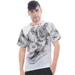 Cat Drawing Art Men s Sport Top