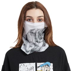 Cat Drawing Art Face Covering Bandana (two Sides)