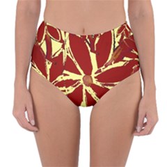 Flowery Fire Reversible High-waist Bikini Bottoms by Janetaudreywilson