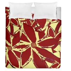 Flowery Fire Duvet Cover Double Side (queen Size) by Janetaudreywilson