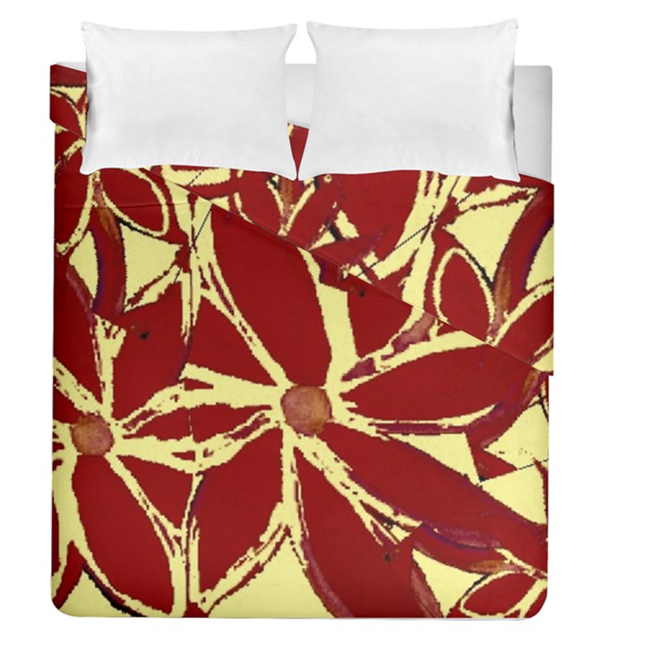 Flowery Fire Duvet Cover Double Side (Queen Size)