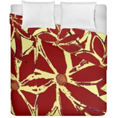 Flowery Fire Duvet Cover Double Side (california King Size) by Janetaudreywilson