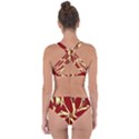 Flowery Fire Criss Cross Bikini Set View2