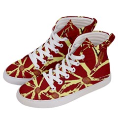 Flowery Fire Men s Hi-top Skate Sneakers by Janetaudreywilson