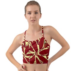 Flowery Fire Mini Tank Bikini Top by Janetaudreywilson