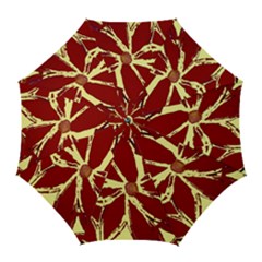 Flowery Fire Golf Umbrellas by Janetaudreywilson