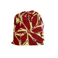 Flowery Fire Drawstring Pouch (large) by Janetaudreywilson