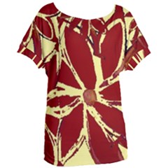 Flowery Fire Women s Oversized Tee by Janetaudreywilson