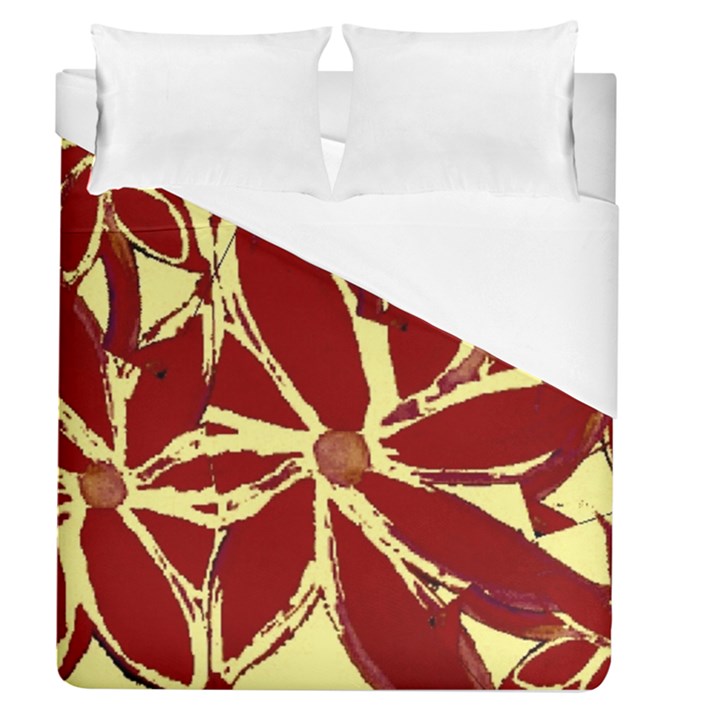 Flowery Fire Duvet Cover (Queen Size)