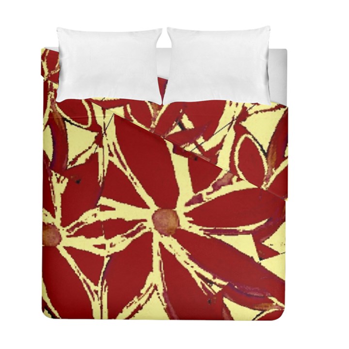 Flowery Fire Duvet Cover Double Side (Full/ Double Size)