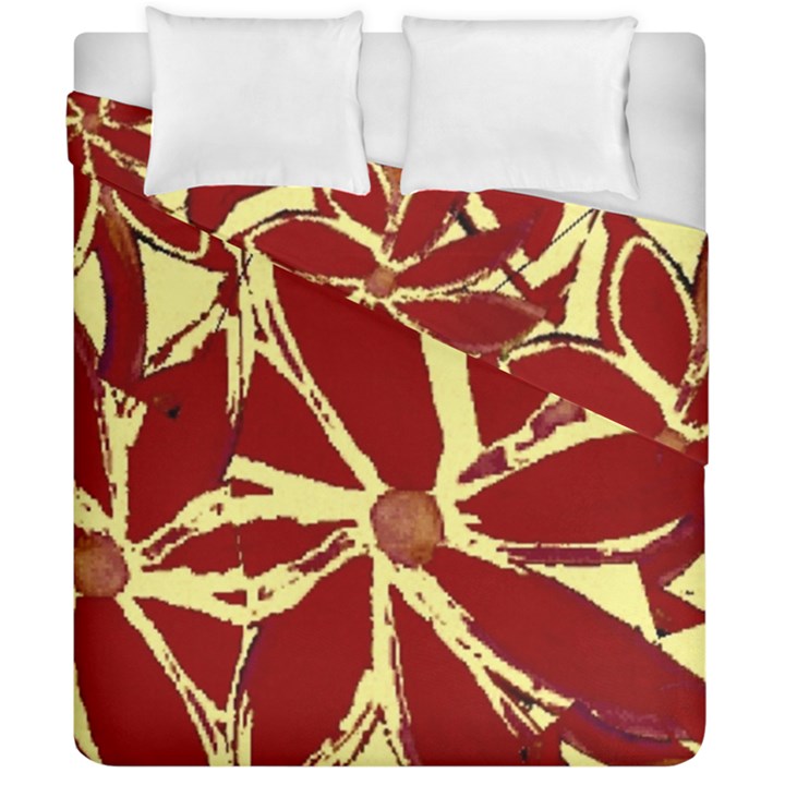 Flowery Fire Duvet Cover Double Side (California King Size)