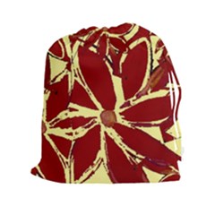 Flowery Fire Drawstring Pouch (2xl) by Janetaudreywilson