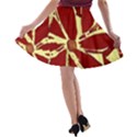 Flowery Fire A-line Skater Skirt View2