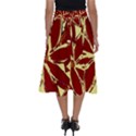 Flowery Fire Perfect Length Midi Skirt View2