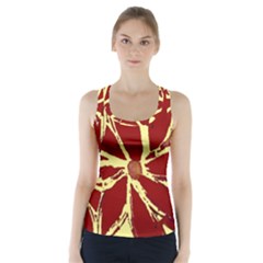 Flowery Fire Racer Back Sports Top