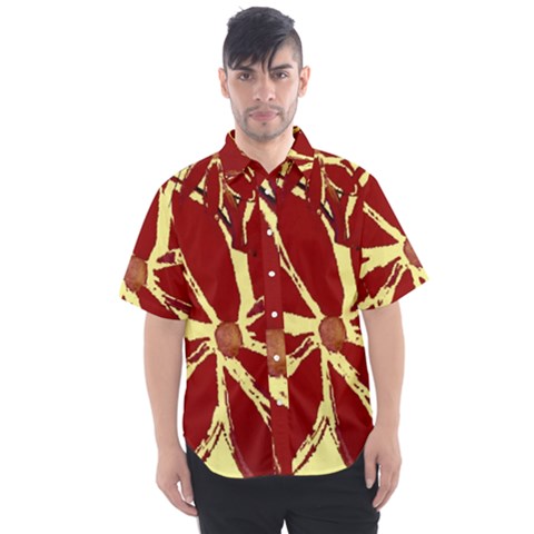 Flowery Fire Men s Short Sleeve Shirt by Janetaudreywilson