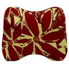 Flowery Fire Velour Head Support Cushion by Janetaudreywilson