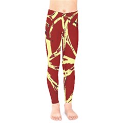 Flowery Fire Kids  Leggings by Janetaudreywilson