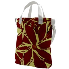 Flowery Fire Canvas Messenger Bag