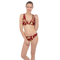 Flowery Fire Classic Banded Bikini Set  by Janetaudreywilson