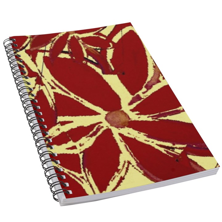 Flowery Fire 5.5  x 8.5  Notebook