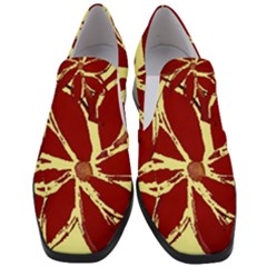 Flowery Fire Women Slip On Heel Loafers by Janetaudreywilson