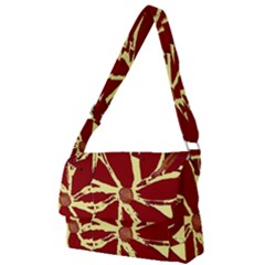 Flowery Fire Full Print Messenger Bag (l) by Janetaudreywilson