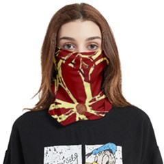 Flowery Fire Face Covering Bandana (two Sides)