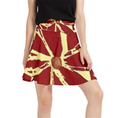 Flowery Fire Waistband Skirt